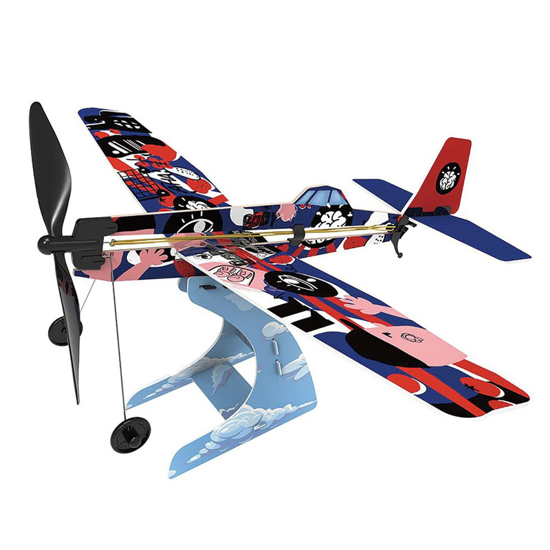 Rubberband Aeroplane Science Model Kit - Project Types:Low Wing